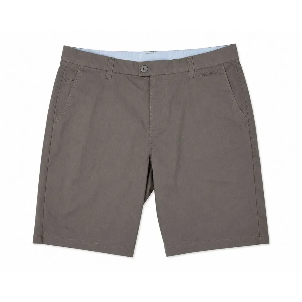 Adidas Golf Shorts Brown Chino Flat Front Men's 36 Performance Casual Stretch